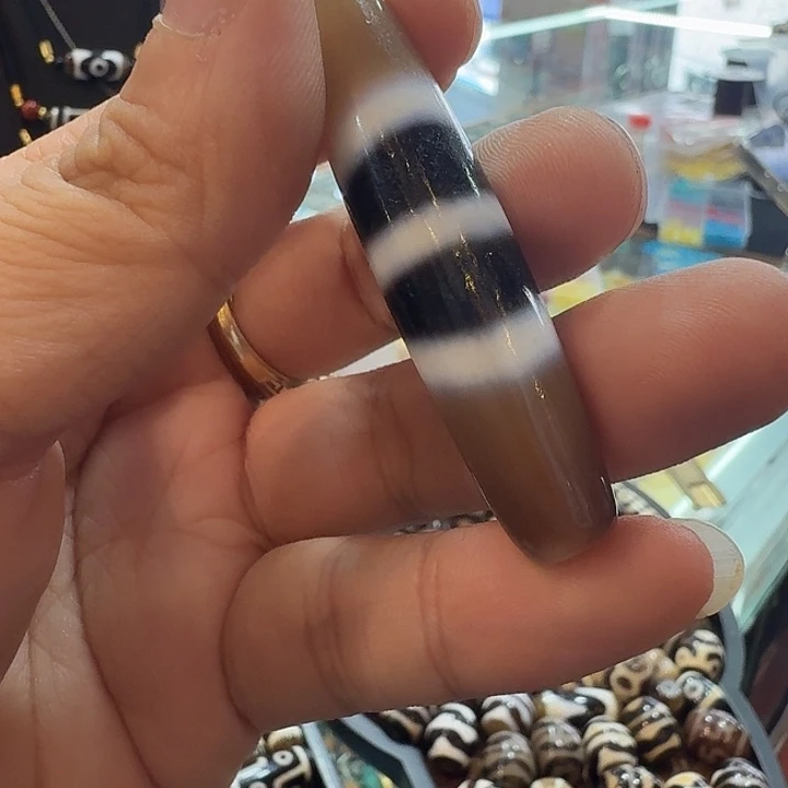 茶***酚玛瑙/玉髓颈饰合金