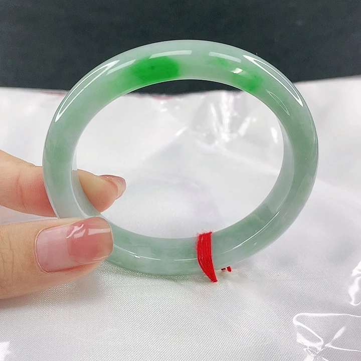 翡翠未镶嵌手镯圈54.6，50106