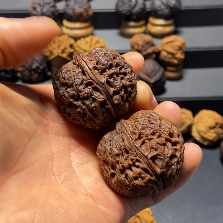 文玩核桃把件B巨蟒元宝43