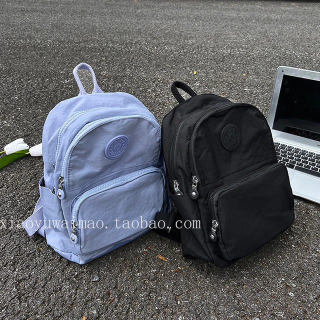 新品小众糖果色多隔层防水轻便双肩包中款旅行小揹包学生包妈妈包