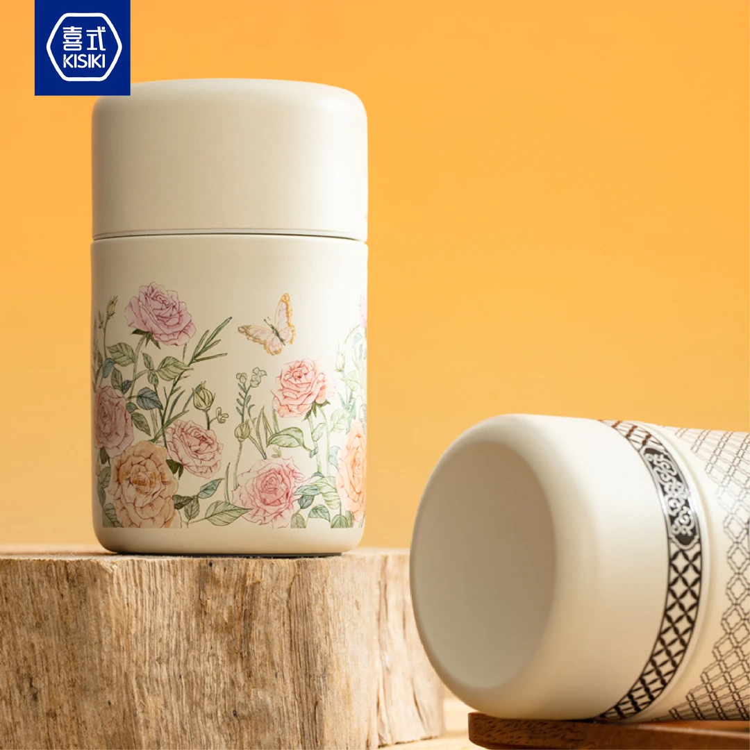 喜式陶瓷内胆保温杯泡茶杯高档钛茶隔茶水分离杯小巧随手杯水杯子