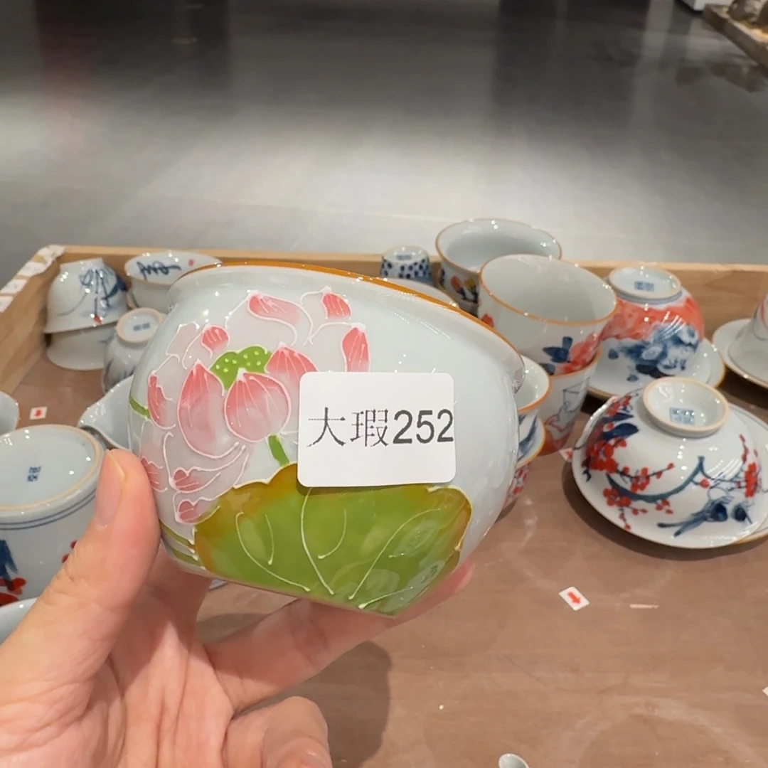 釉下彩纯手绘微瑕