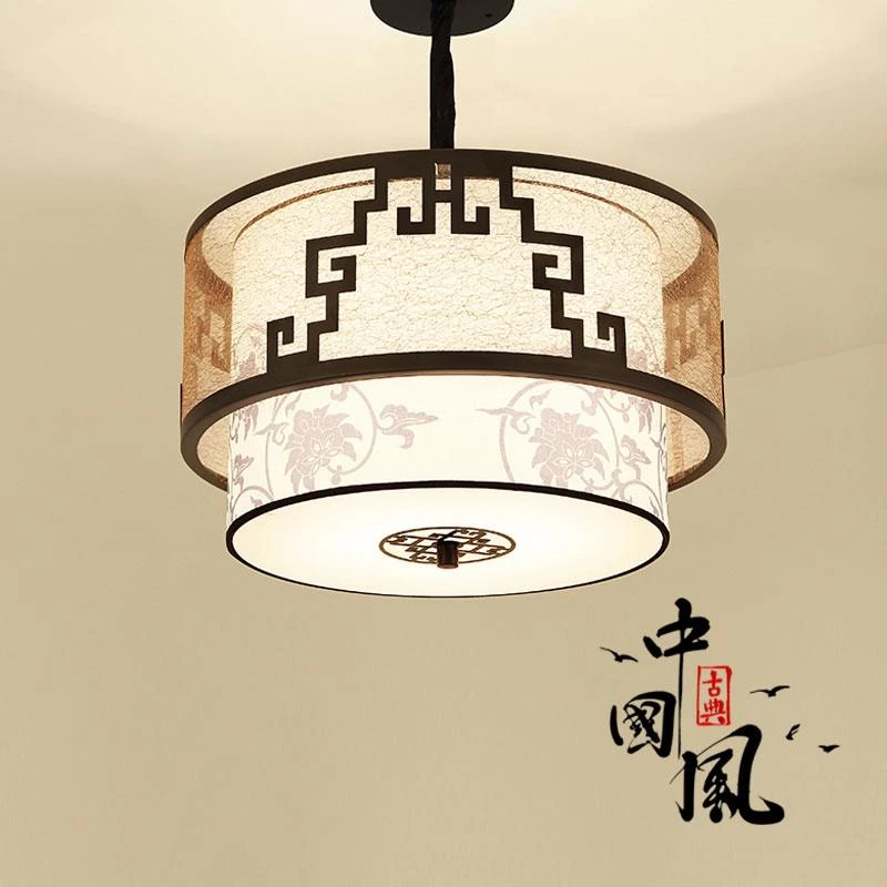 餐厅餐饮吊灯中国风复古禅意卧酒店卧室餐桌灯创意个性新中式灯具