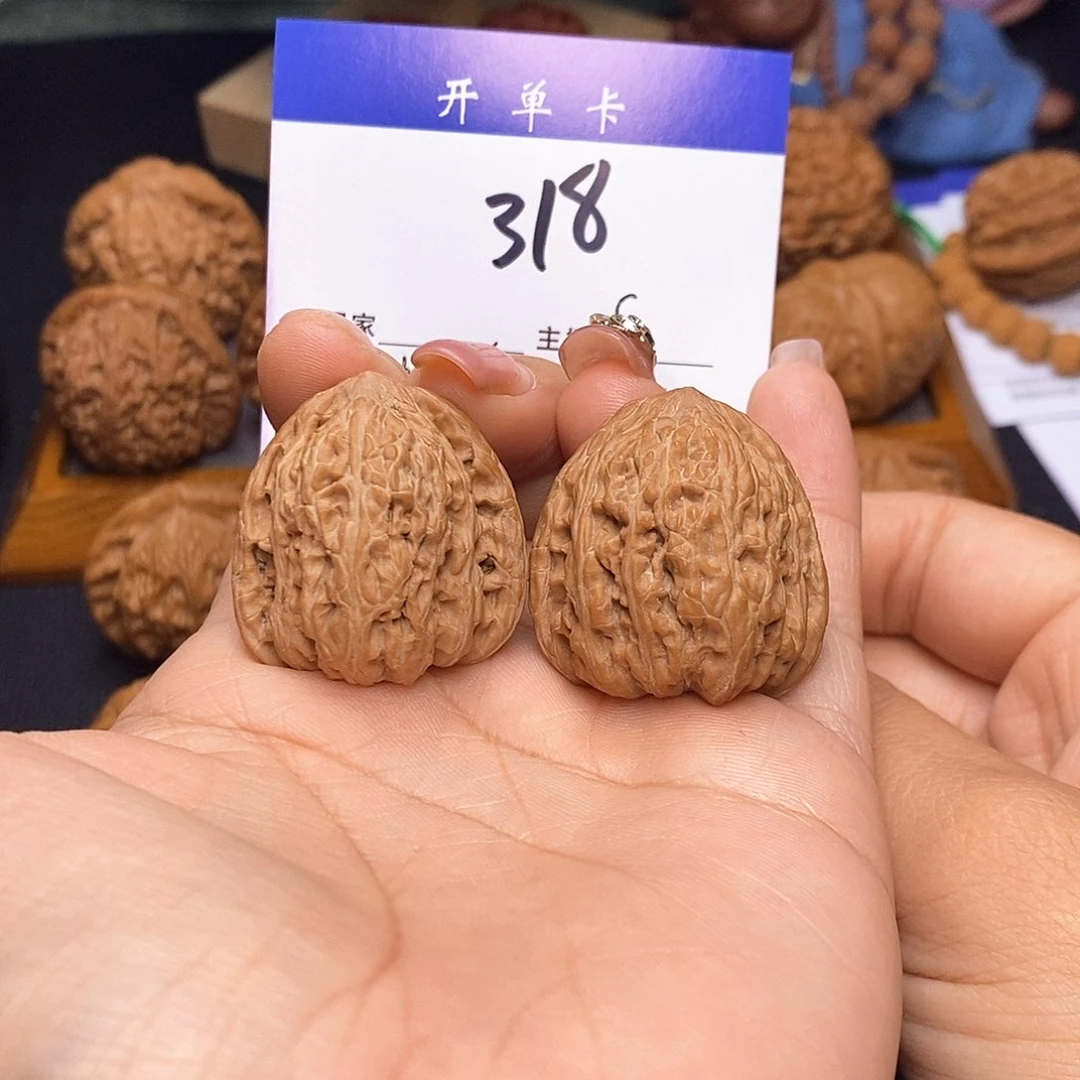 桃核吊坠密纹32无刀痕s