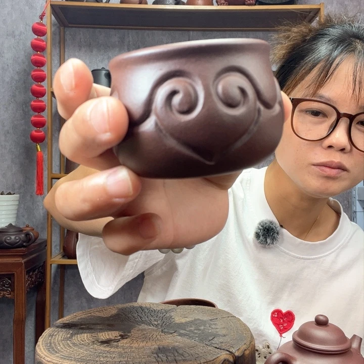 茶杯紫砂爱*原矿紫砂杯