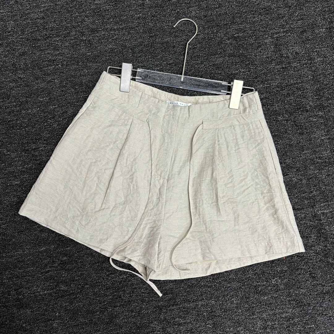 【伫立小麻】有口袋 舒适短裤女