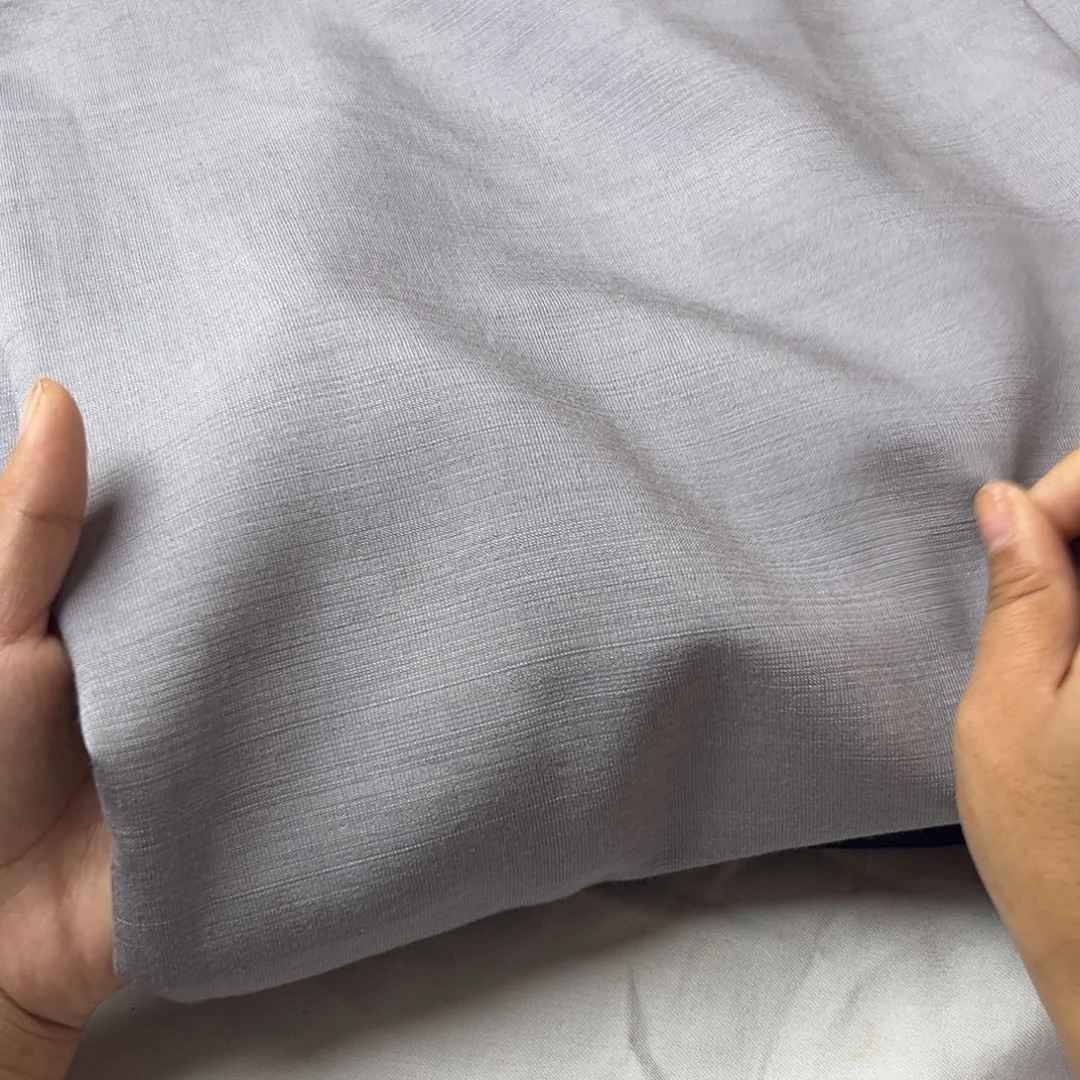 浅灰色天丝苎麻2米