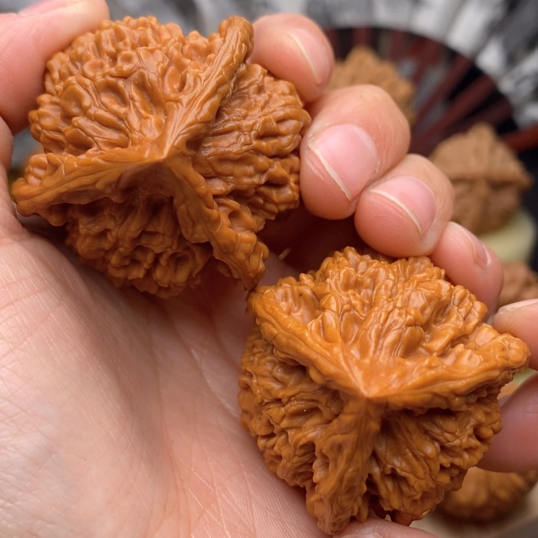 文玩核桃把件44官帽全品