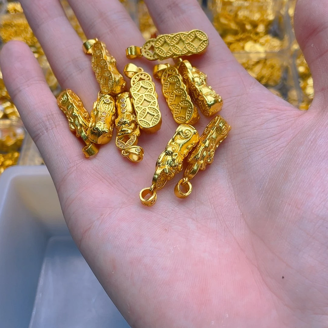 锆石铜合金镶嵌貔貅1个