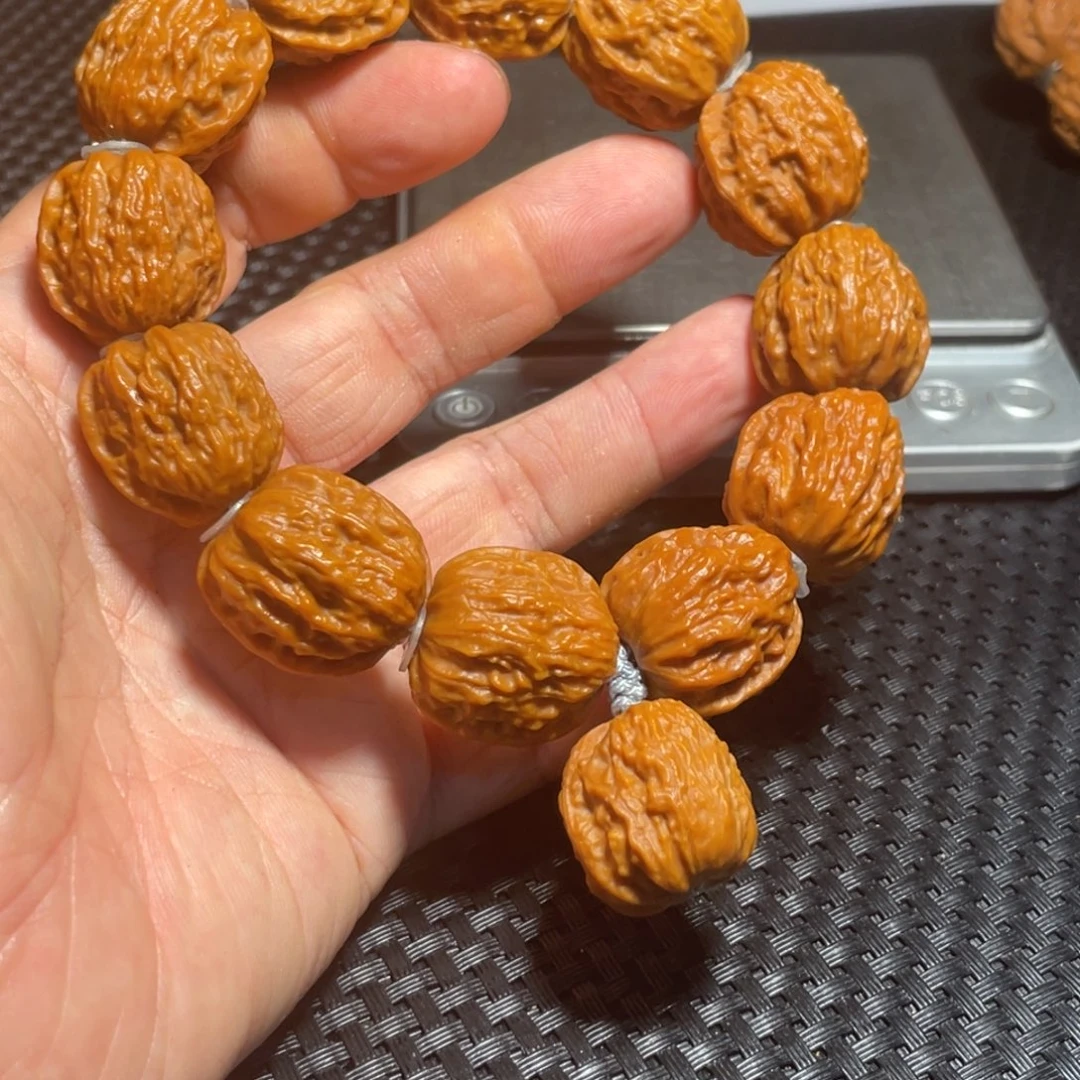 文玩核桃手串蛤蟆头原生金蟾20