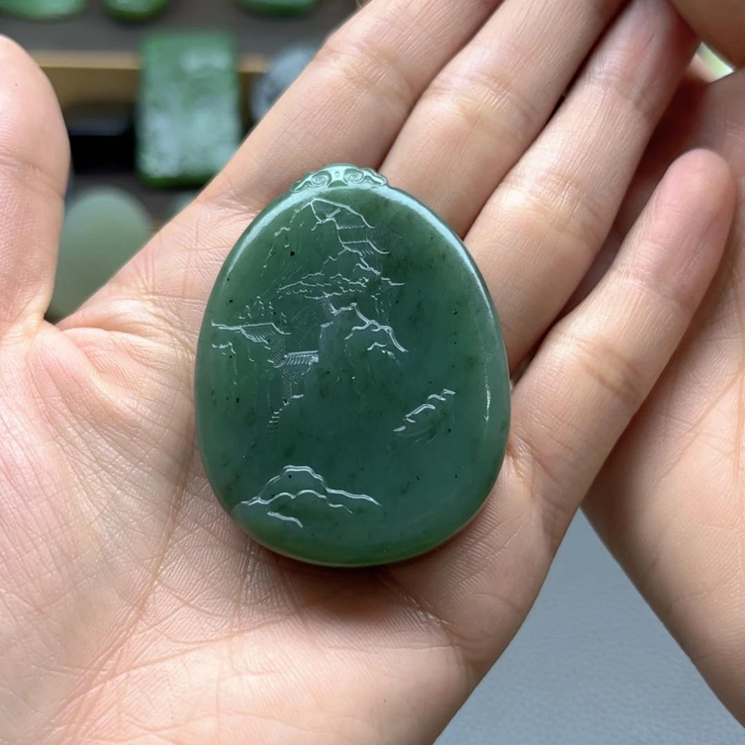 和田玉未镶嵌颈饰