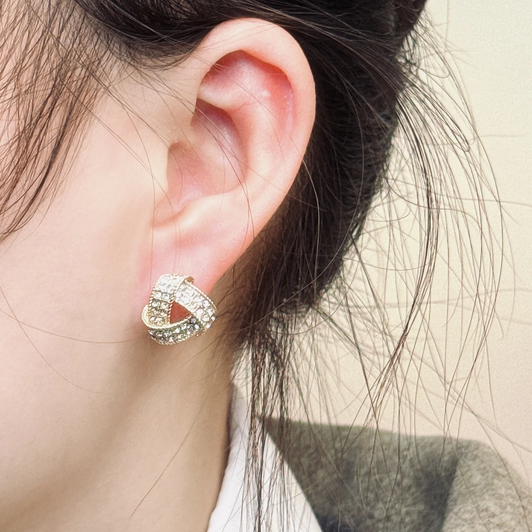 铜合金耳饰 百搭耳饰小众设计三角形轻奢简约耳环N1165