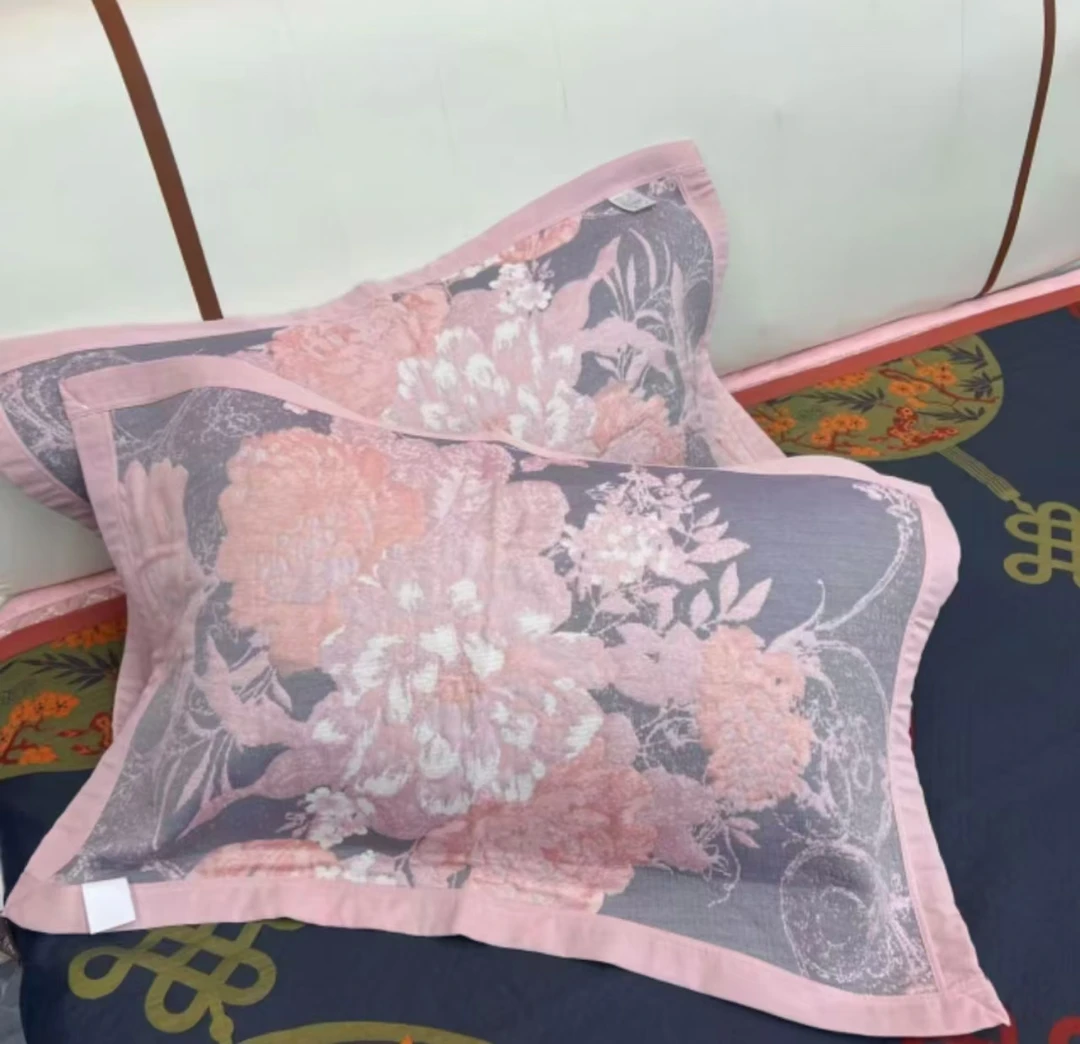 F【枕巾-柳莺花燕】 52*78cm柔软亲肤成人枕巾一对装！