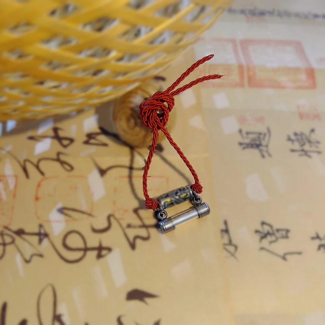 钛钢项链 晓仁管小小壬管绳项链典雅风项链星