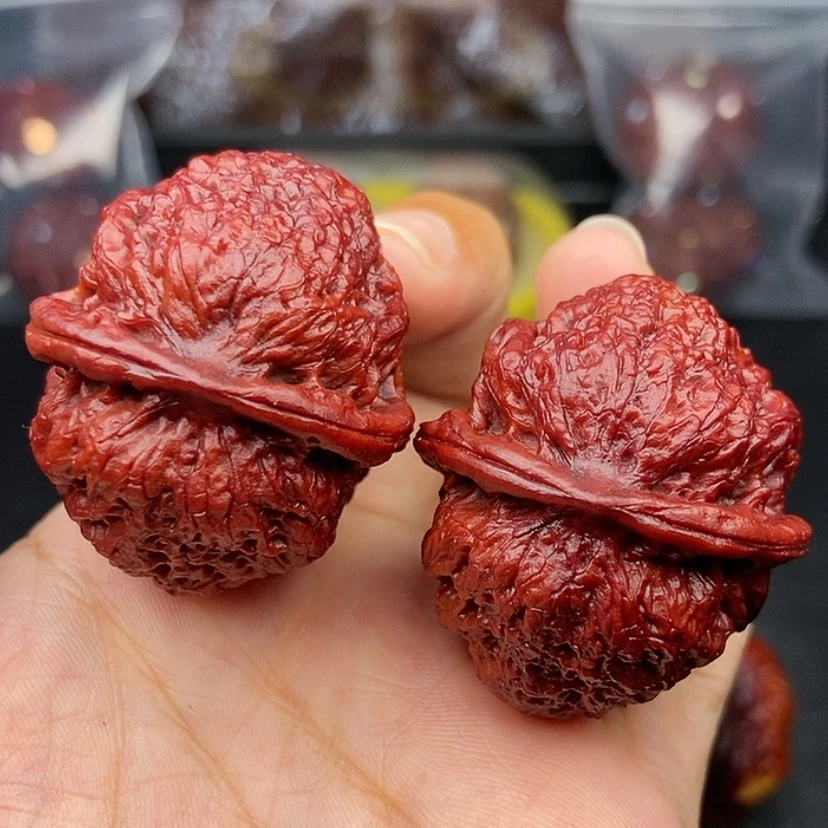 【闪购商品】把件文玩核桃41尺鱼子纹金蟾50.4克