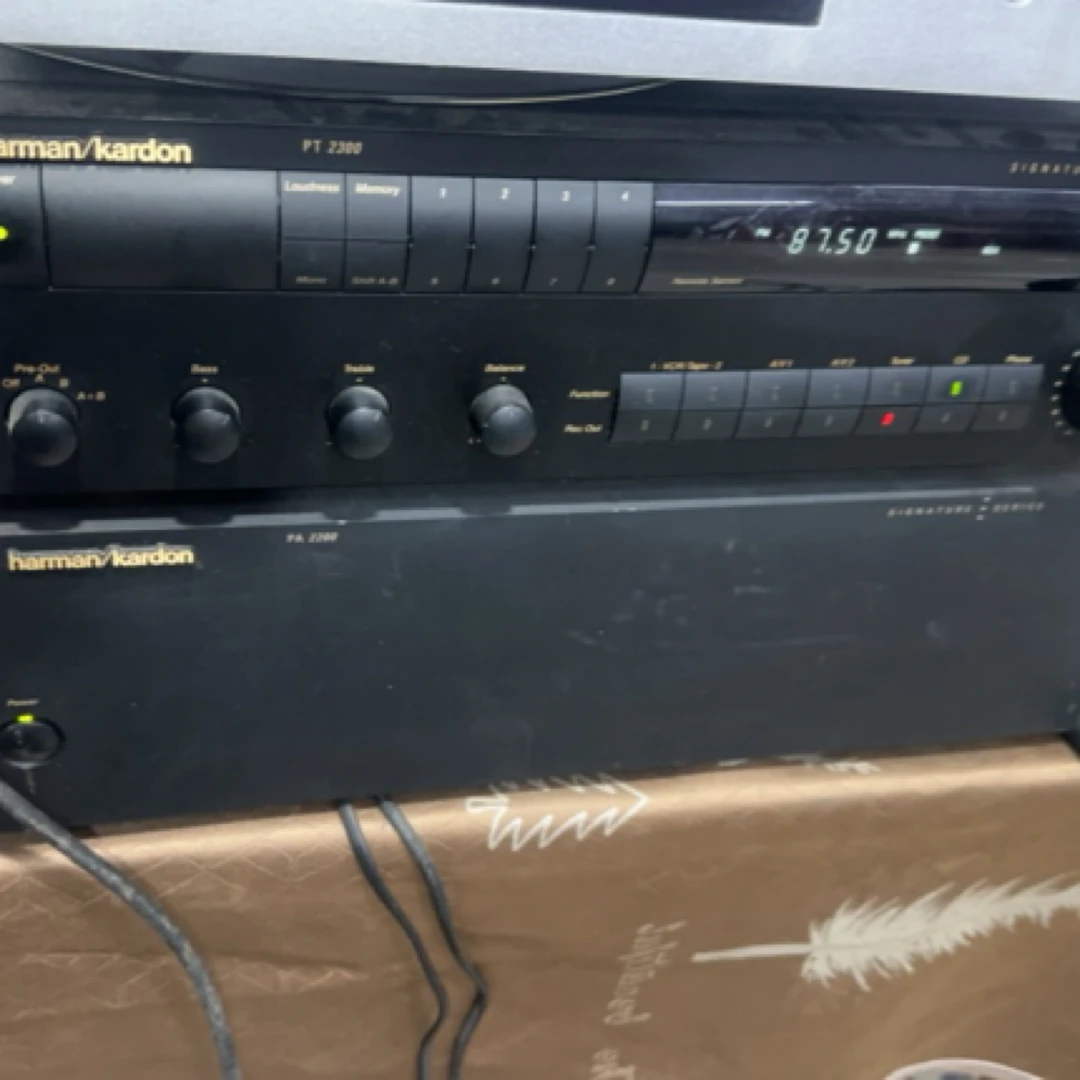 9新  哈曼 pa2200 前后级功放