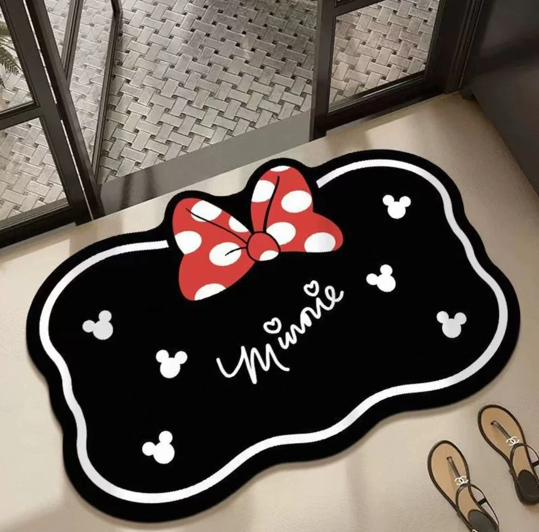 A115【50*80cm】硅藻泥卫生间浴室卧室门吸水防滑垫卡通入户门垫