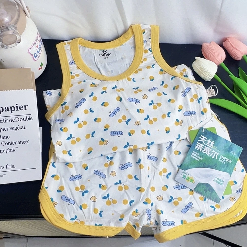 2025夏季儿童卡通休闲背心套装