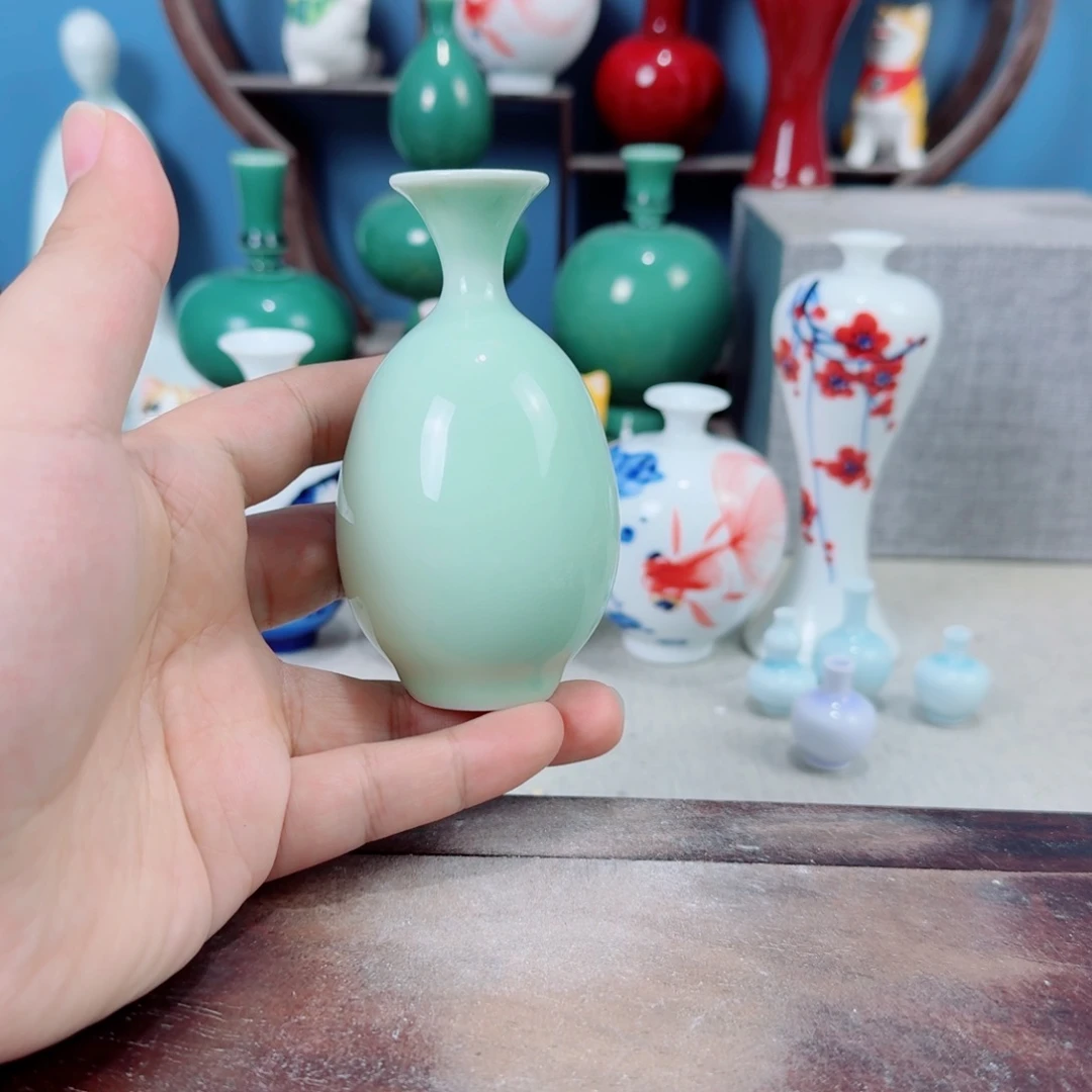 陶瓷手工小花器摆件