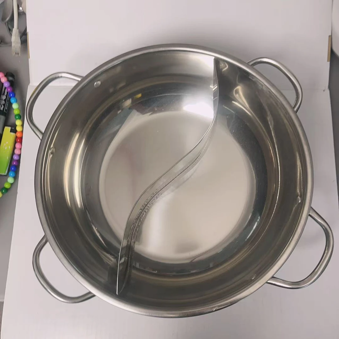 不锈钢加厚 汤锅鸳鸯锅套装