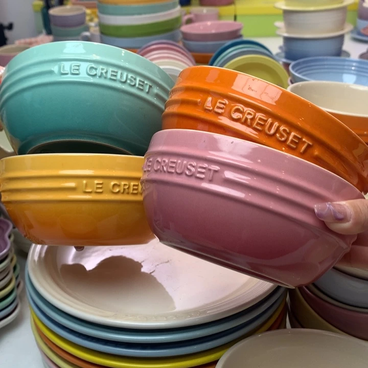 瓷片微瑕400毫升韩式面碗4只