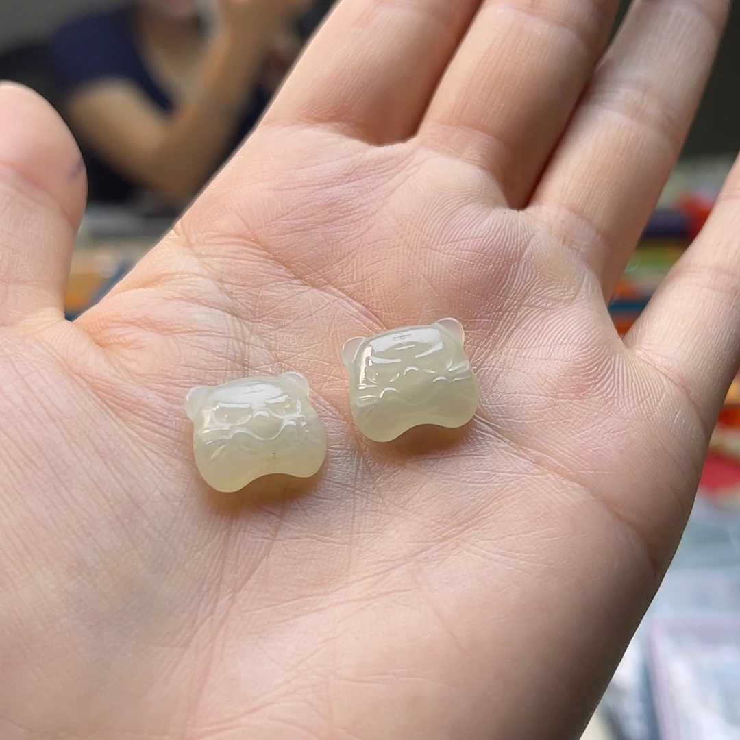 和田玉未镶嵌手串A6 瑕疵