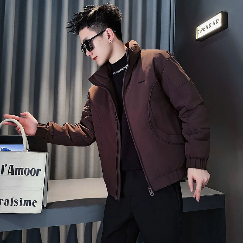 潮牌解构棉衣外套男款冬季2025新款高级感加厚保暖棉袄子男装棉服