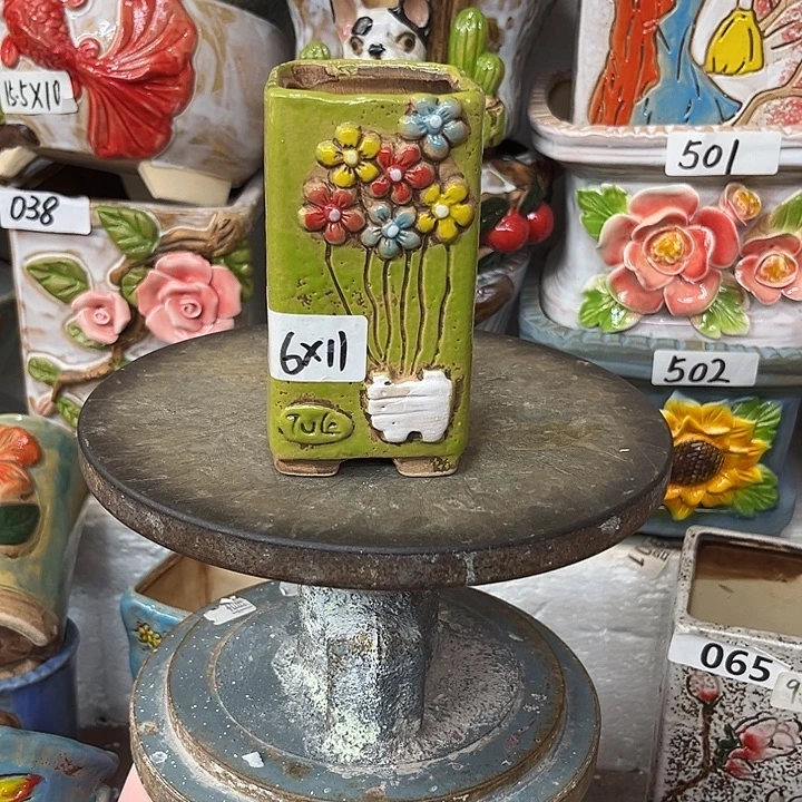 粗陶材质多肉花盆