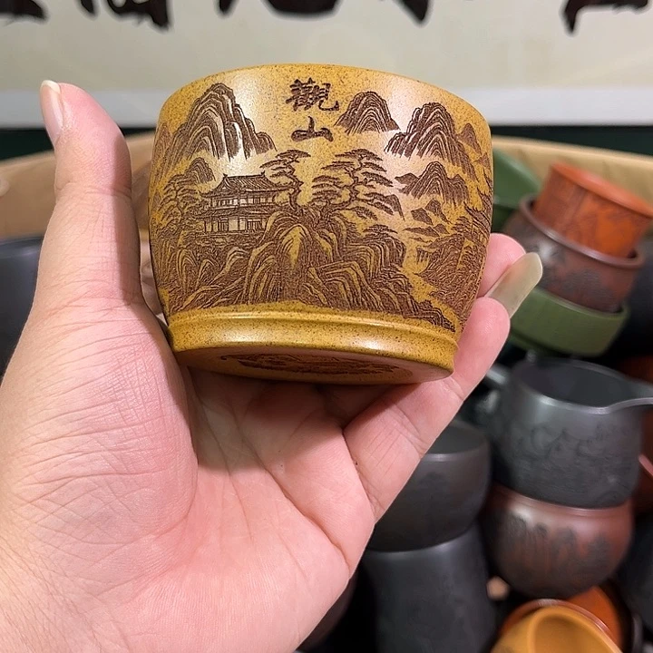 茶杯紫砂全手工紫砂主人杯