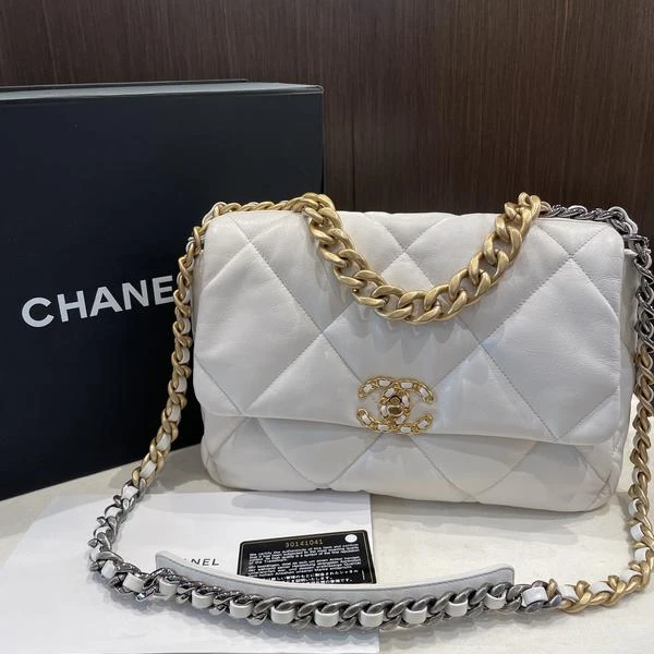 大吉中古/Chanel香奈儿白金中号19bag斜挎包