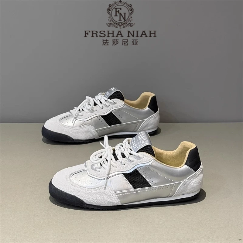 法莎尼亚轻奢男鞋秋季男士轻便软底德训鞋防滑耐磨时尚百搭运动鞋
