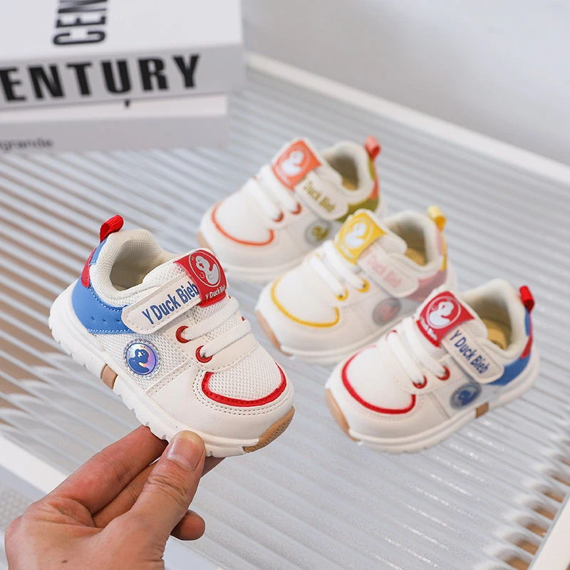 机能鞋冬季新款防滑加棉皮面男女宝宝运动鞋皮面加绒学步鞋0-3岁