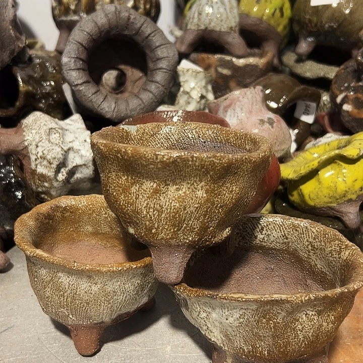 *****粗陶花盆制作就这样的