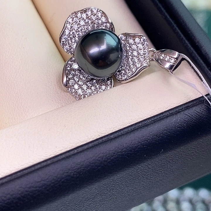 颈饰银S925镶嵌海水珍珠