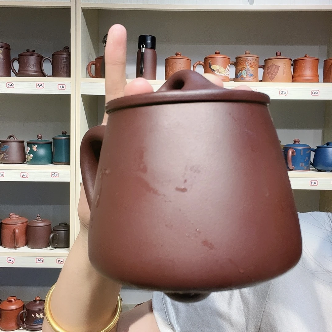 墨****茶杯紫砂手工制作