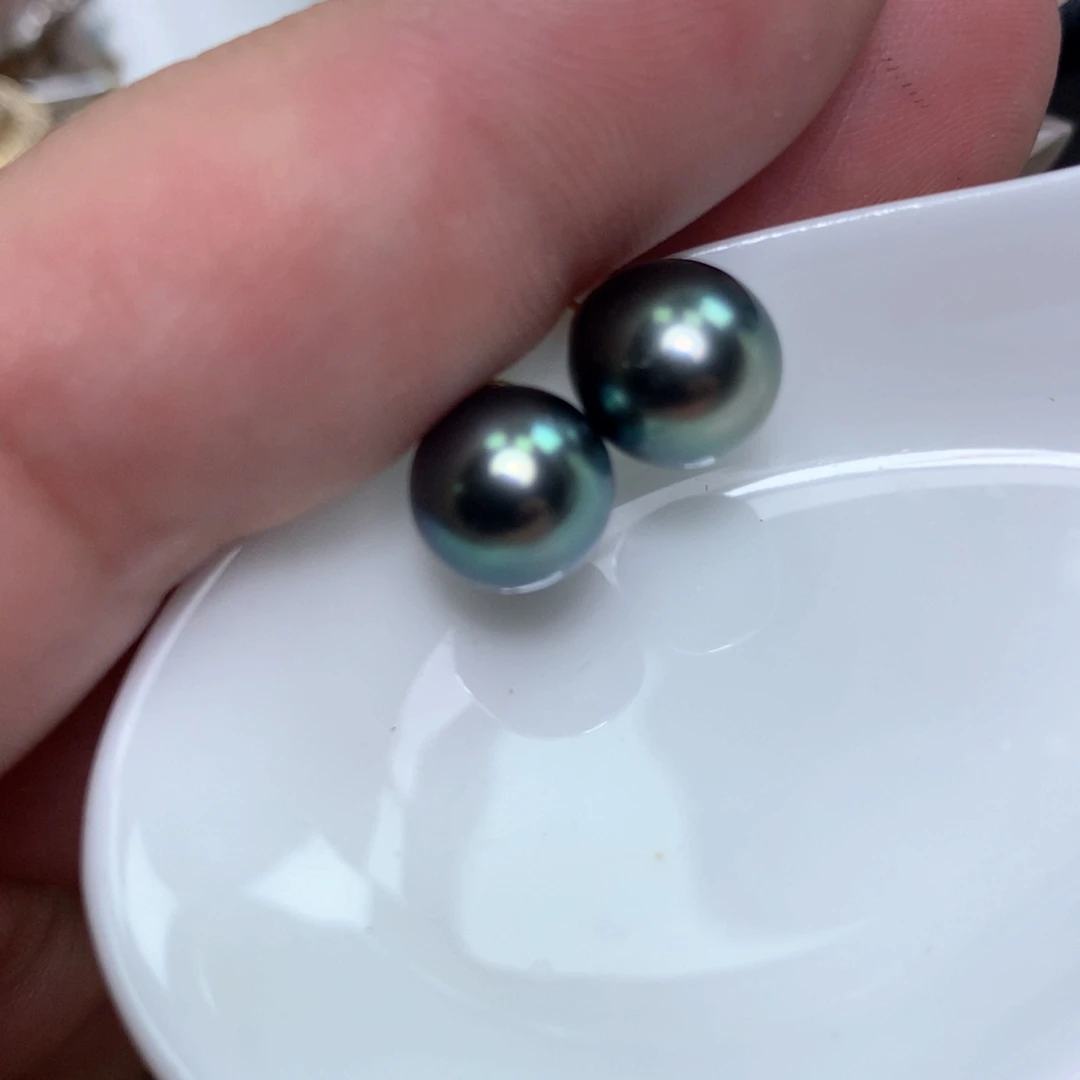 18K金镶嵌耳饰海水珍珠