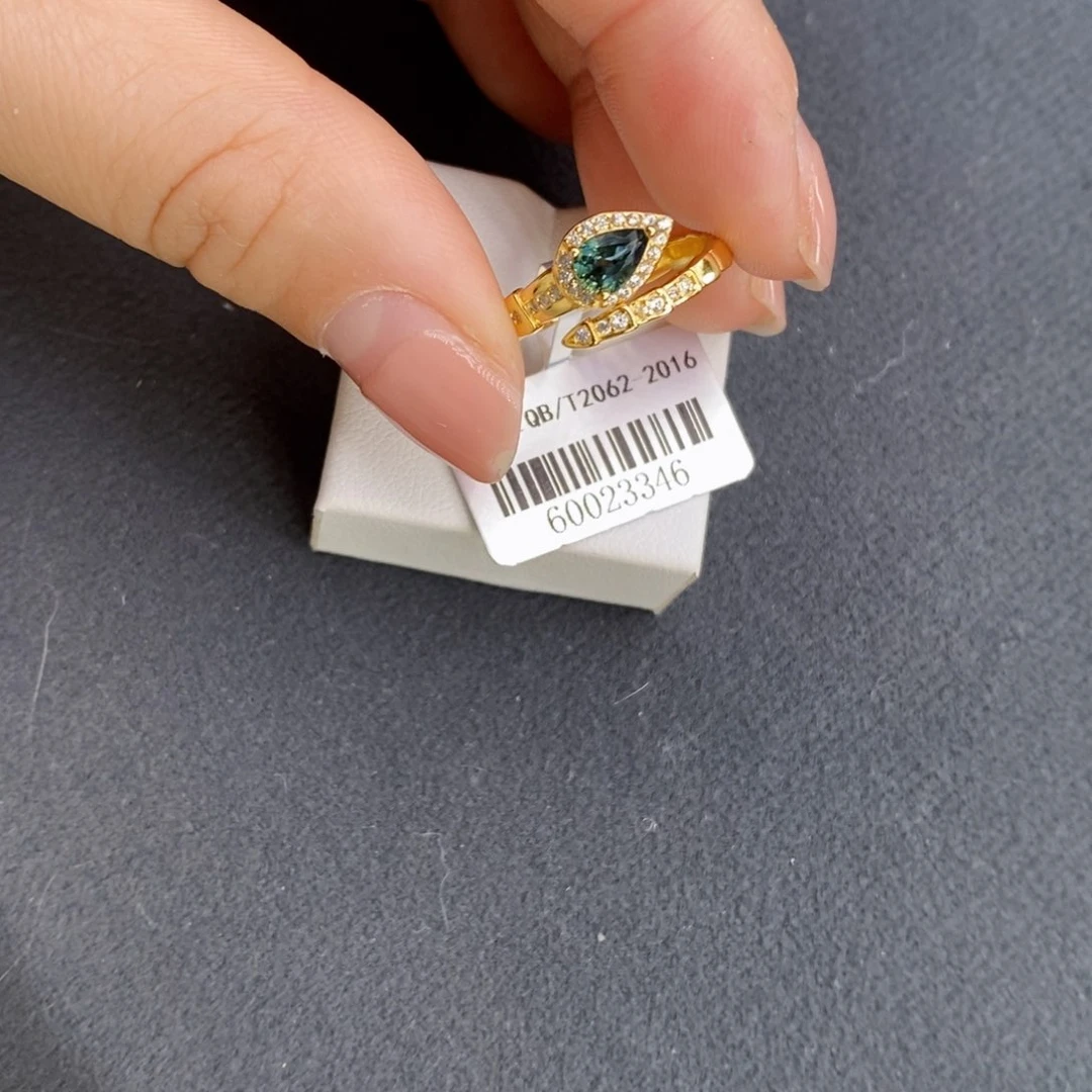 蓝宝石戒指银S925镶嵌