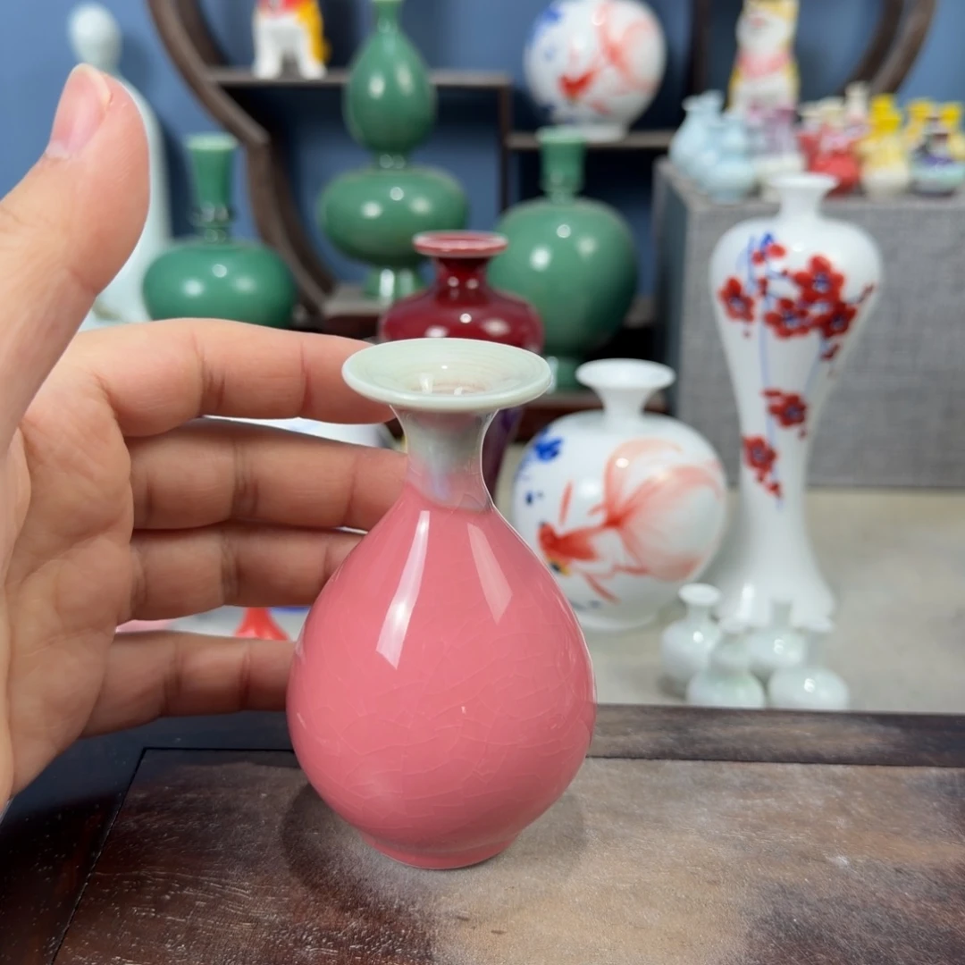 陶瓷手工小花器摆件