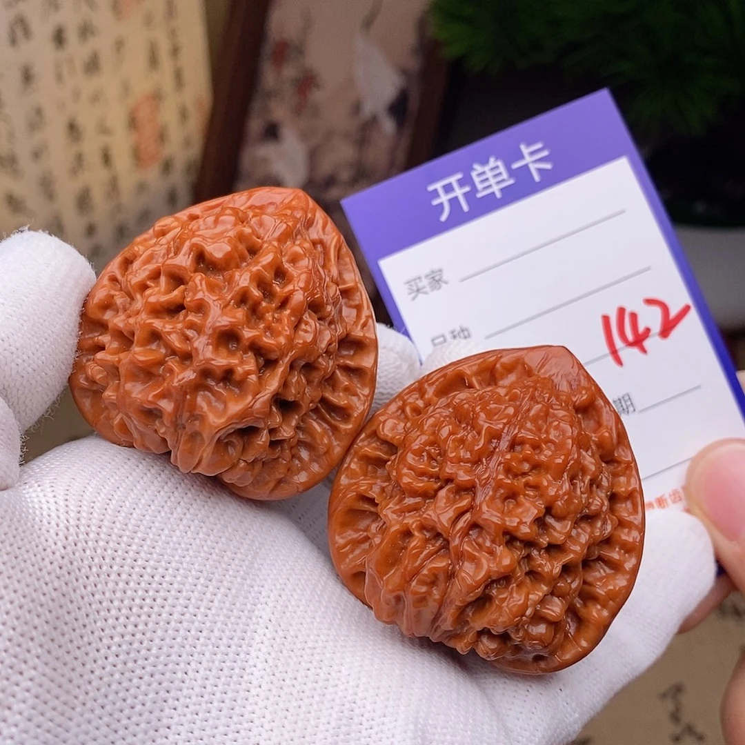 文玩核桃把件45官帽142