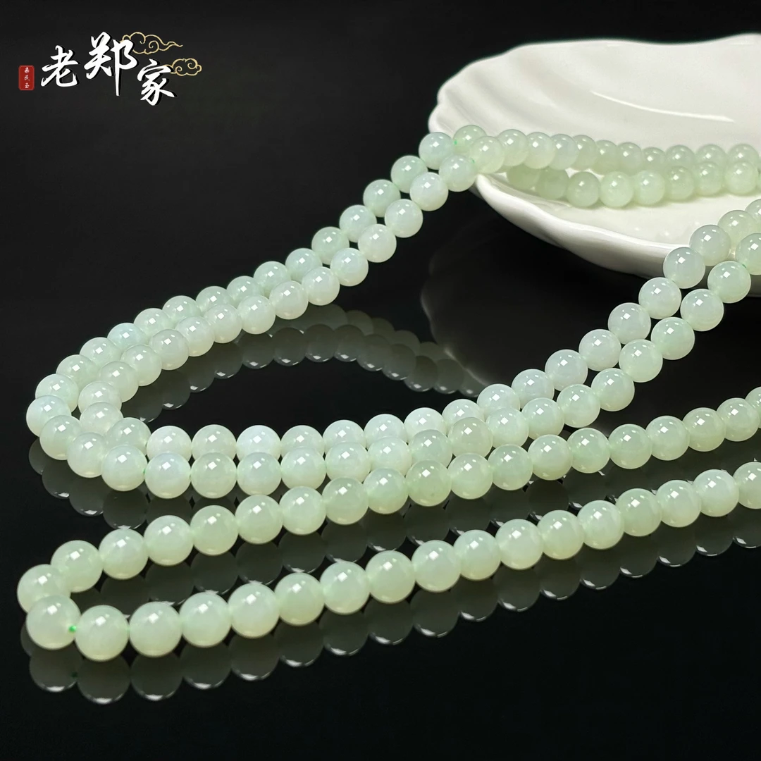 【老郑家】和田玉项链  约8mm（多样性发一件）66