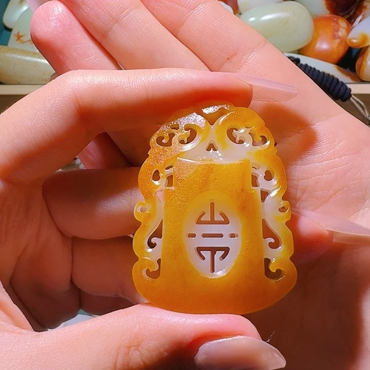 和田玉挂件未镶嵌天**久