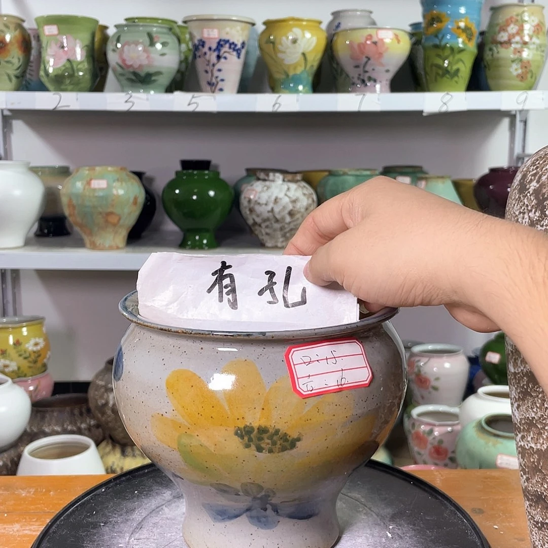 景德镇陶瓷花盆花器中秋国庆