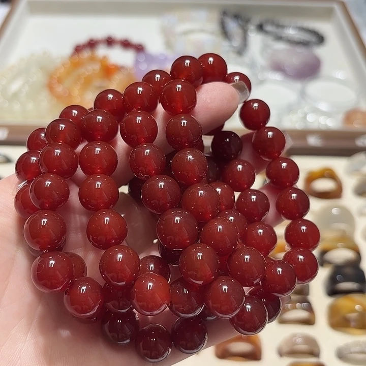 未镶嵌戒指玛瑙/玉髓卡12的珠