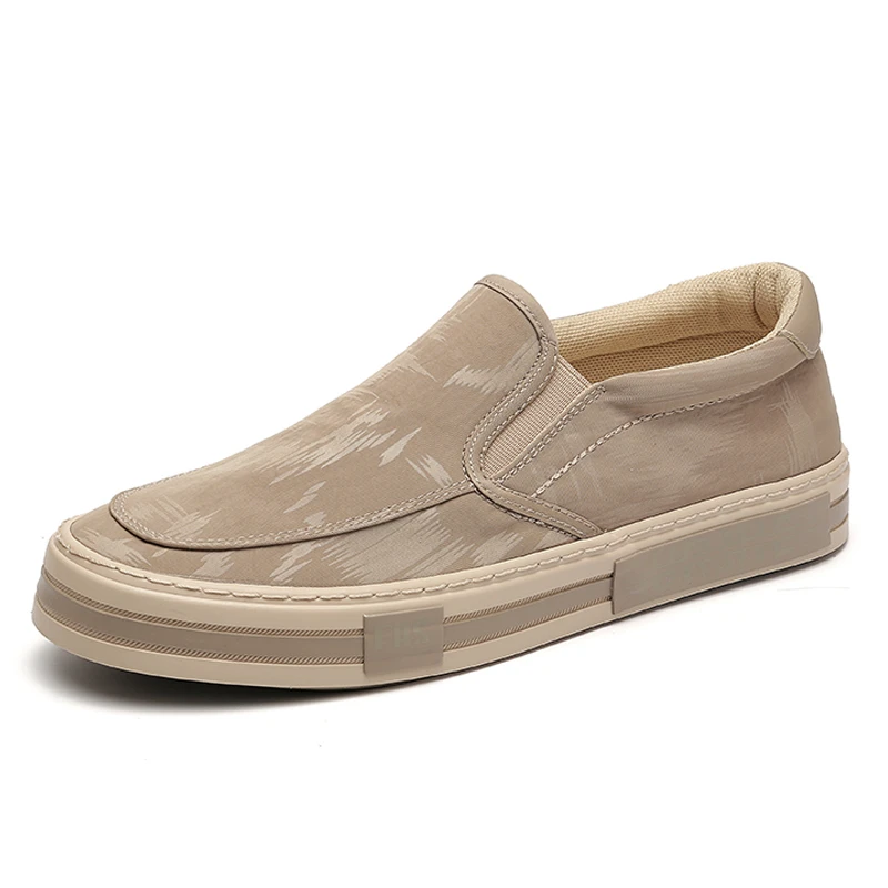 25132冰丝布鞋简约舒适一脚蹬休闲潮流百搭韩版防滑春季软底男鞋