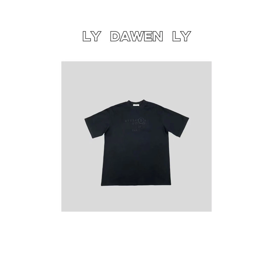 DAWEN | 重磅刺绣字母宽松百搭T恤  K158#