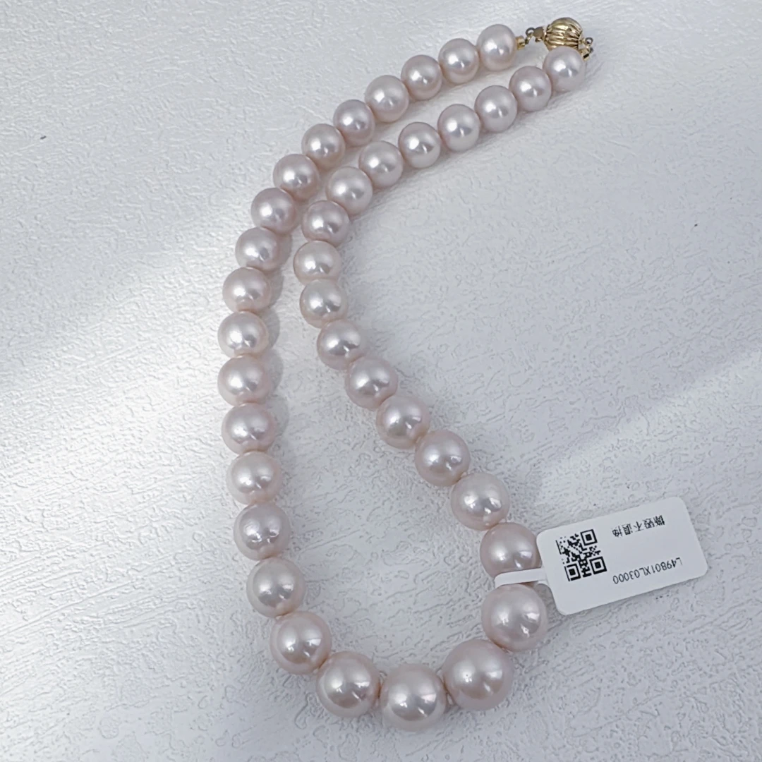 雨然/北大曼塔无核珍珠项链/14K金/10-12mm