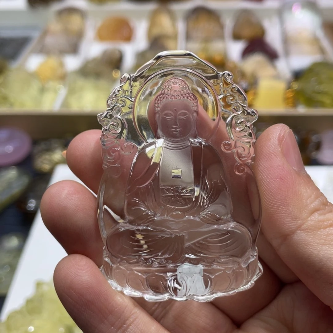 水晶颈饰未镶嵌五***呱定制
