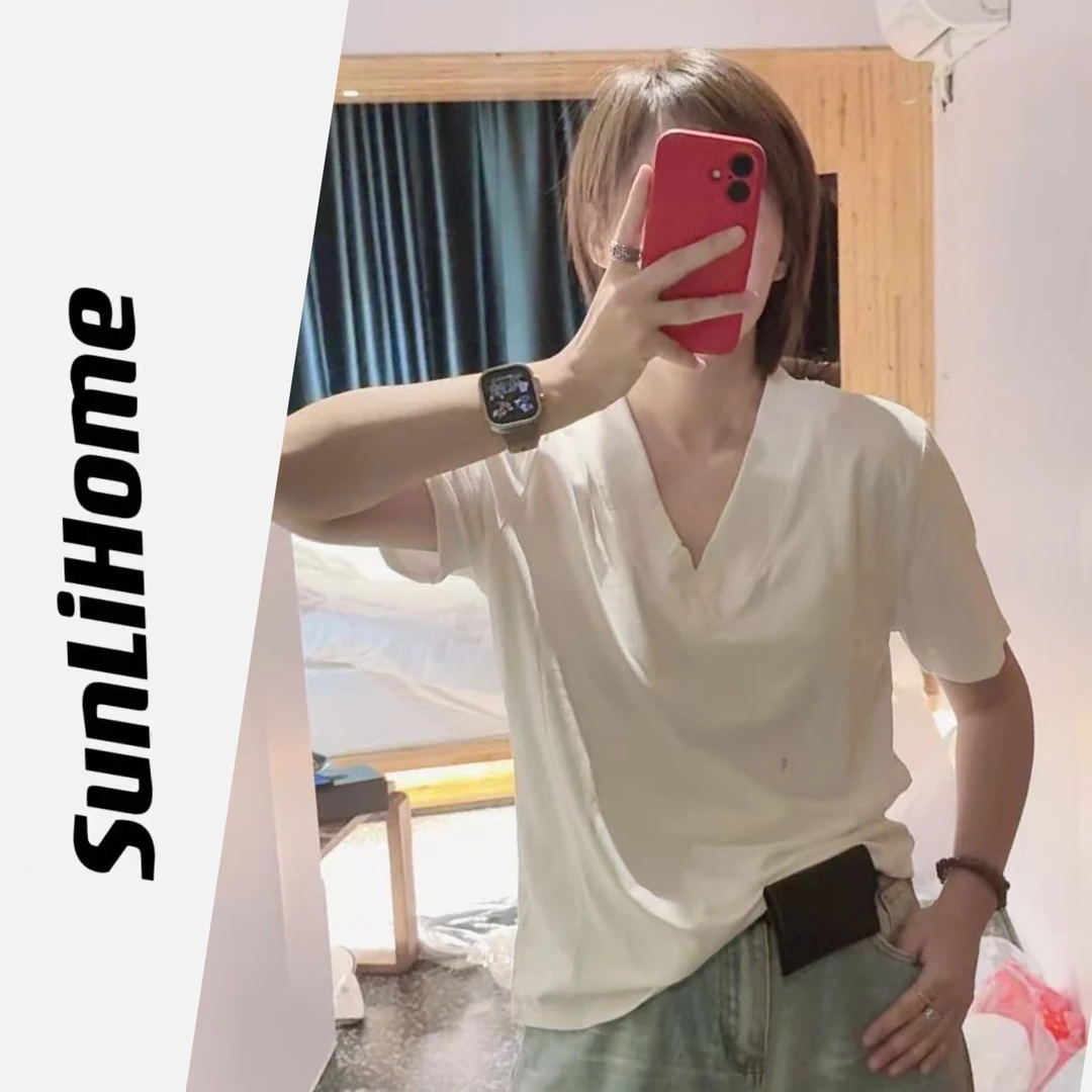 SL-【V领半袖】2527#新款高品质气质半袖