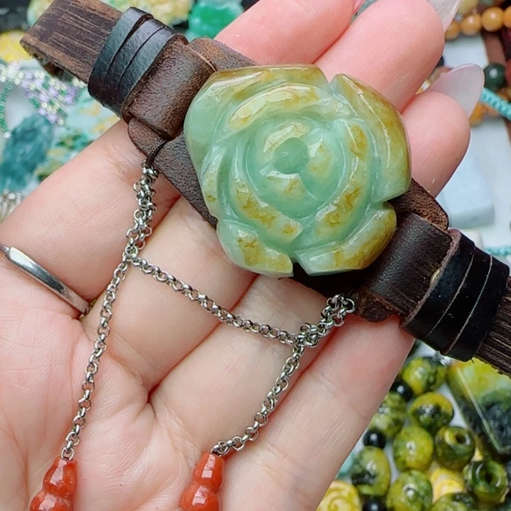 翡翠未镶嵌颈饰天然A货32