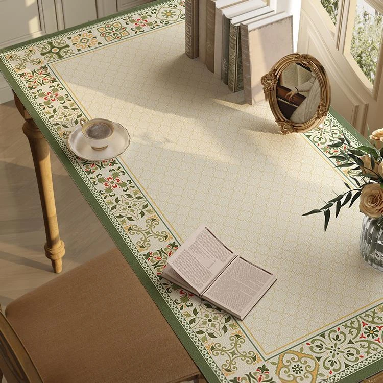 学习可擦洗法式书桌垫宿舍学生长方形桌布家用感透明防滑加厚高档